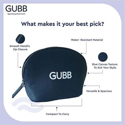 Gubb Vanity Case - Navy Blue 95 gm - Makeup Bags & Cases
