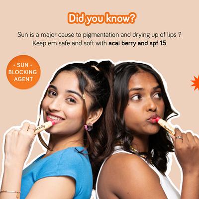 Moody Vitamin C SPF 15 Tinted Lip Balm - Cherry Pink 5.8 gm - Lip Balms