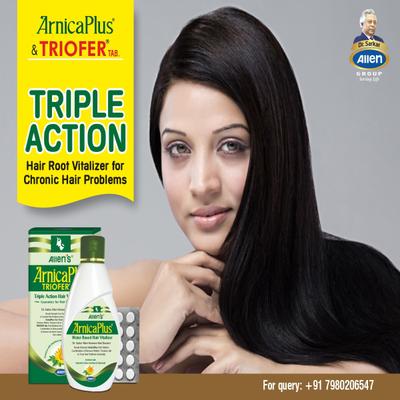 Allen Arnica Plus Hair Vitalizer 100 ml + Triofer Tablets 50's - Personal Care(Homeopathy)