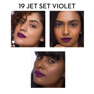SUGAR Cosmetics Smudge Me Not Liquid Lipstick - 19 Jet Set Violet (Magenta Purple) 4.5 ml - Liquid Lipsticks