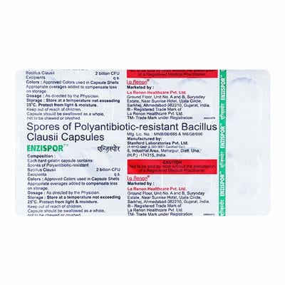 Enzispor Capsule 10'S - Diarrhoea-Ant