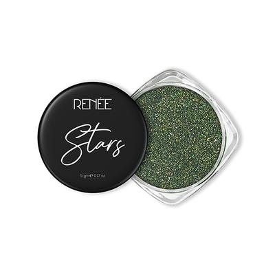 Renee Stars Face and Body Glitter - Green 5 gm - Eye Shadow Palettes
