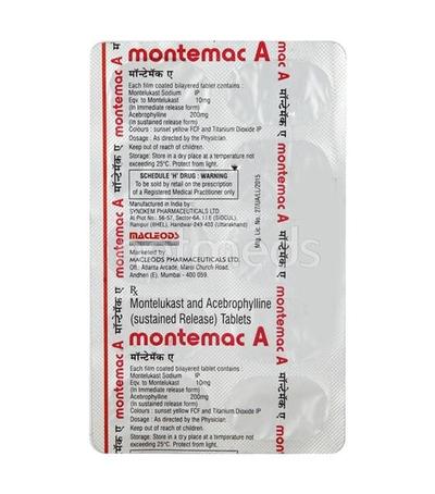 Montemac A Tablet 10'S - Asthma/COPD-Ast