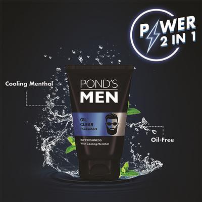 Pond's Men Oil Clear Facewash 50 gm - Face Moisturizers