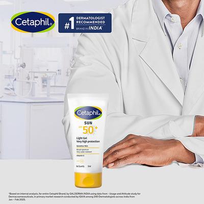 CETAPHIL SUN SPF 50+ UVB/UVA VERY HIGH PROTECTION LIGHT Gel 50ml - Body Sunscreen