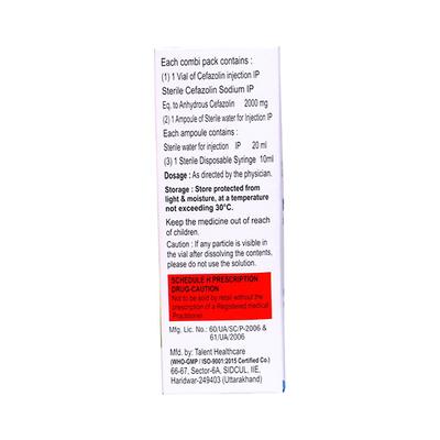 NOSTOF 2g Combipack Injection 1's - Bacterial Infections-Cep