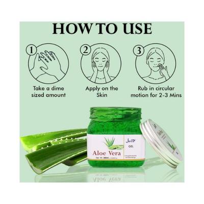 Jeva Aloevera Gel for Young Radiant Skin and Hair 380 ml - Face Gels