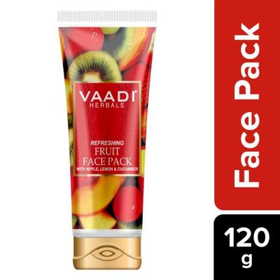 Vaadi Herbals Refreshing Fruit Pack with Apple, Lemon & Cucumber 120 gm - Face Packs