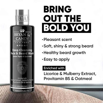 Bryan & Candy Lion Series Face & Beard Wash 200 ml - Face Washes