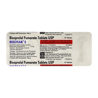 BISOTAB 5 Tablet 10's - Hypertension-Bet