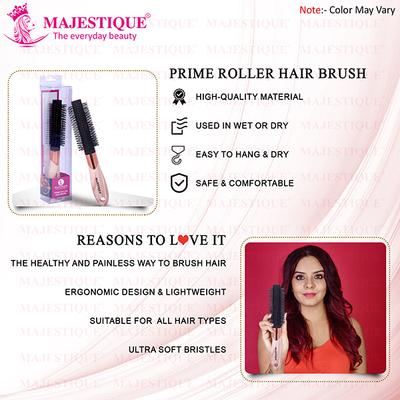 Majestique Prime Roller Hair Brush, Bio-Friendly for Blow Drying and Hair Styling 1's - Hair Brushes