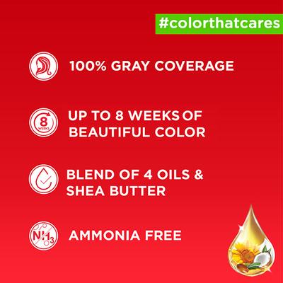 Revlon Color 'N Care Nourishing Permanent Hair Color - 1 Natural Black Sachet HAIR color cream 20g (when packed),Cream Developer 30ml (when packed) 1's - Crème