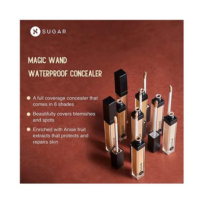 Sugar Cosmetics Magic Wand Waterproof Concealer - 07 Vanilla Latte 8.4ml - Concealer