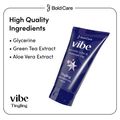 Bold Care Vibe Intimate Lube & Massage Gel Tingling 100 ml - Flavoured Lubes