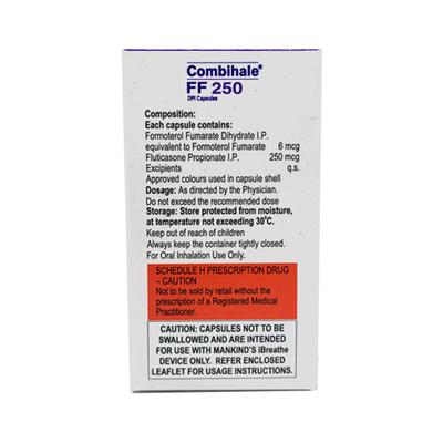COMBIHALE FF 250 DPI Capsule 30's - Asthma/COPD-Ast