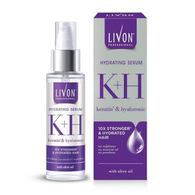 LIVON Keratin & Hyaluronic Hydrating Serum with Olive Oil 100 ml - Hair Serums