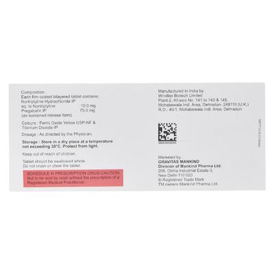 MAHAGABA NT 75 Tablet 10's - Neuropathic Pain-Dru