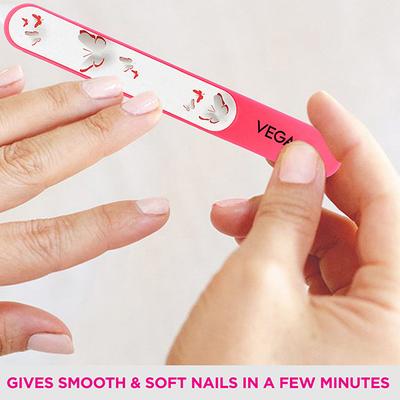 Vega Soft Nail File, Multicolor 2's - Nail Care