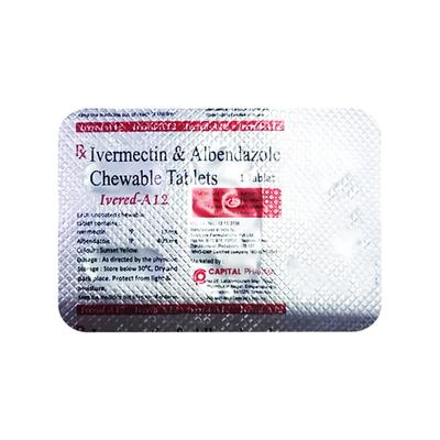 IVERED A 12 Chewable Tablet 1's - Parasitic Worms-Ant