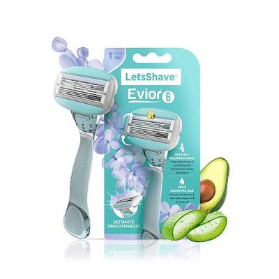 LetsShave Evior 6 Shaving Razor - Women (Pack of 1) - Shaving & Hair Removal