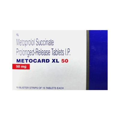 METOCARD XL 50 Tablet 15's - General-P