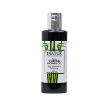 Inatur Detox Charcoal Shower Gel Deep Cleansing Refreshing 200 ml - Shower Gels & Body Wash