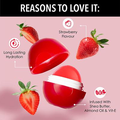 Blue Heaven Tinted Lip Bomb - Strawberry 8 gm - Lip Balms