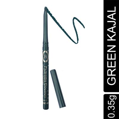 Fashion Colour Extra Intense Emerald Water Proof Kajal Eye Pencil 0.35gm - Kajal & Kohls