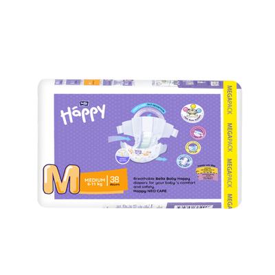 Bella Baby Happy Diapers 38's (M) - Diapers & Wipes