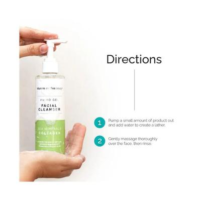 VITAMINS & SEA BEAUTY, Amino Gel Facial Cleanser 237ml - Scrubs & Exfoliants