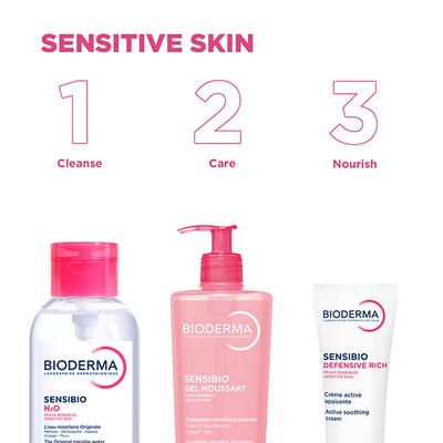 Bioderma Sensibio H2O Micellar Water Sensitive Skin Makeup Remover Pump Bottle 500 ml - Make Up Removers