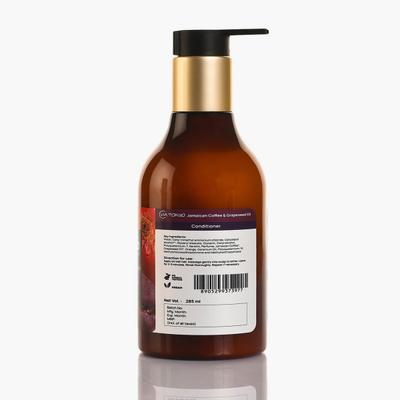 VIA TOKYO ORGANIC Jamaican Coffee & Grapeseed Oil Conditioner for Hair Shine & Hair Strength, No Sulphates, No Paraben 285 ml - Conditioners
