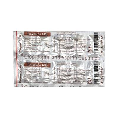 Clopilet A 150mg Capsule 10'S - Blood Clot-Ant