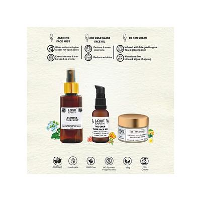 Love Earth Glow Getter Kit - Face Glow with Essential Oils And Herbal Extracts 180 gm - Face Serum
