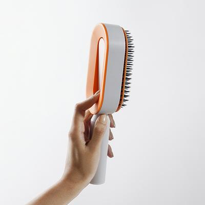 Gk Hair Professional Paddle Brush (Self Cleaning With Smooth Bristles) For Men And Women 180 gm - Hair Brushes