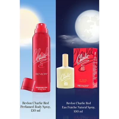 Revlon Charlie Redeau Fraiche Natural Spray + Revlon Charlie Redperfumed Body Spray Combo Pack 250 Ml - Deodorants/Roll-Ons