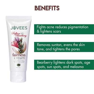 Jovees Fairness Cream - Saffron & Bearberry 50 gm - Face Creams