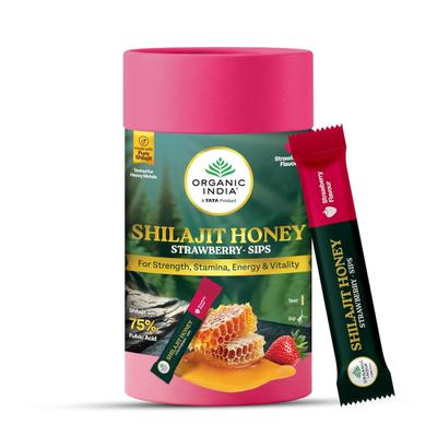 Organic India Shilajit Honey Sips - Strawberry 30's - Speciality Medicines