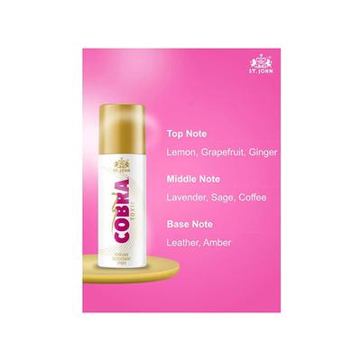 St. John Cobra Toxic Deodorant Spray Combo 150 ml + Cobra Oud Deodorant Spray 150 ml + Cobra Eau De Parfum 15 ml - Men Deodorants/Roll-Ons