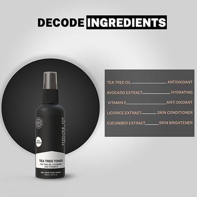 House of Beauty Tea Tree+Avocado Toner - Oily, Combination & Sensitive, Acne Prone Skin 30ml - Toners