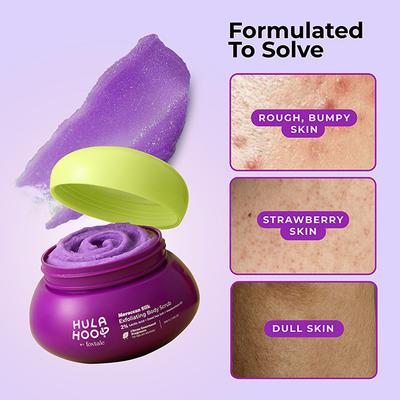 Foxtale Hula Hoop Moroccan Silk Exfoliating Body Scrub 200 gm - Scrubs & Exfoliants