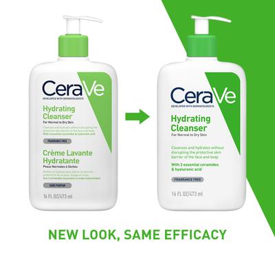 CeraVe Hydrating Cleanser For Normal To Dry Skin 473 ml - Face Wash & Cleansers