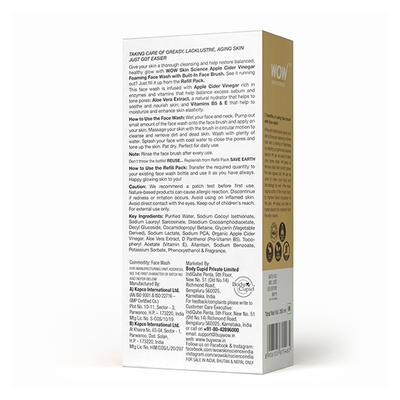 WOW Skin Science Apple Cider Vinegar Foaming Face Wash Save Earth Combo Pack 1's - Face Washes