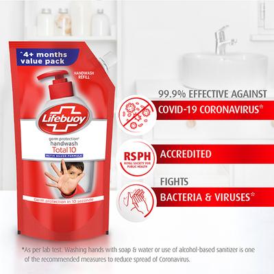 Lifebuoy Handwash Fights Bacteria & Viruses Refill Pouch 185 ml - Hand Wash & Soaps