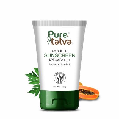Pure Tatva Uv Shield Spf 30 Pa+++ Sunscreen 100 g - Face Sunscreen