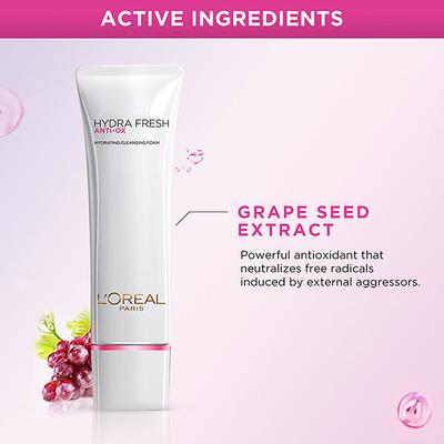 L'Oreal Paris Hydrafresh Anti-Ox Grape Seed Creamy Foam 125 ml - Face Washes