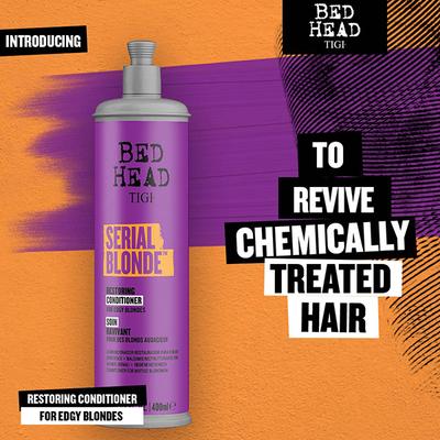 Bed Head Tigi Serial Blonde Restoring Conditioner for Blonde Coloured and Damaged Hair 400 ml - Conditioners