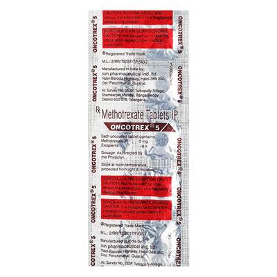 Oncotrex 5mg Tablet 10'S - Cancer Oncology-Cyt
