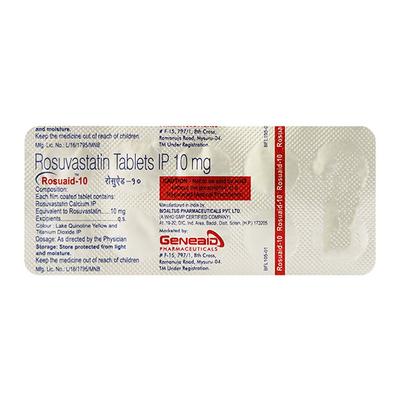 ROSUAID 10 Tablet 10's - High Cholesterol-Dys