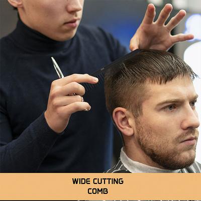 Vega Professional Wide Cutting Comb (Carbon Anti-Static Black Line Hair Comb) (VPVCC-08) 1's - Hair Combs